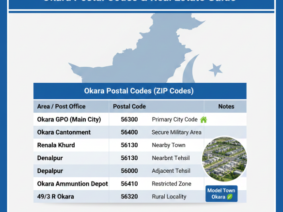 Okara Postal Codes