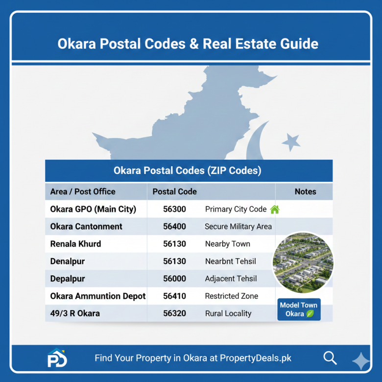 Gujranwala Postal Codes